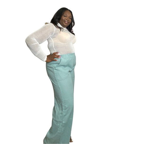 Sage linen pants - Picture 3 of 3
